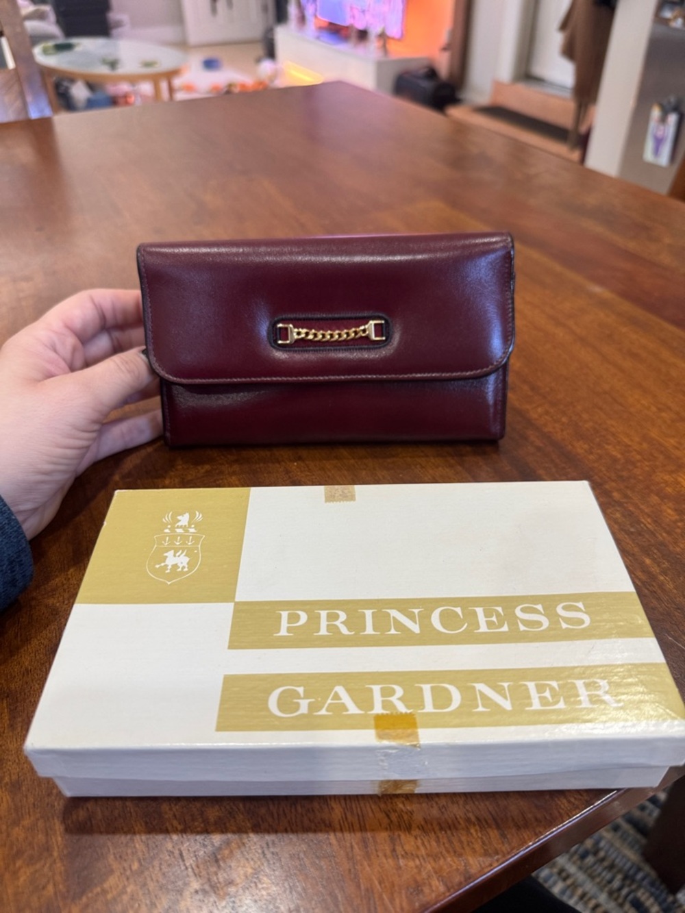 New with Original Box Vintage Princess Gardner Checkbook Wallet Change Purse